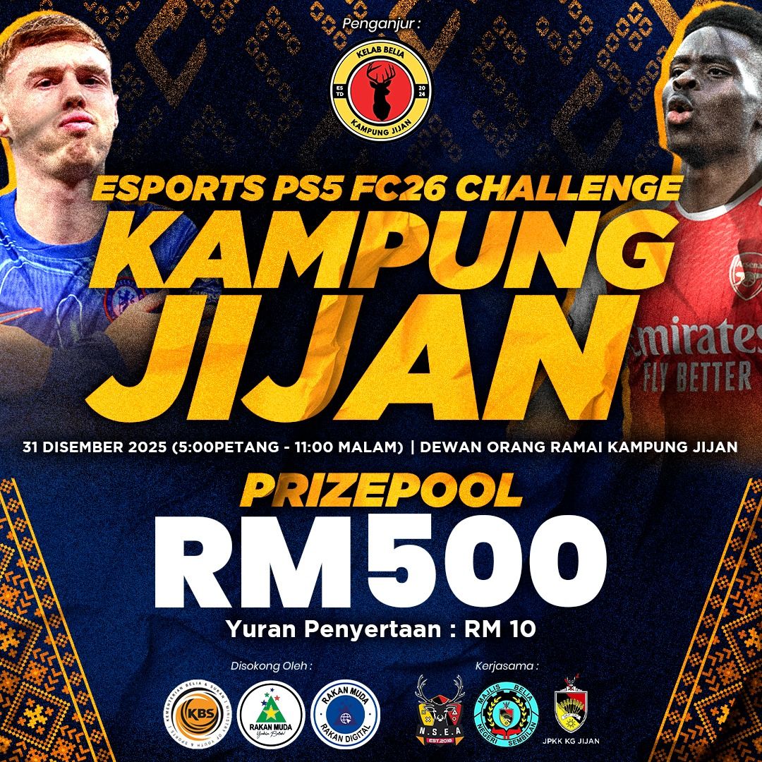 CABARAN ESPORTS PS5 FC26 – KAMPUNG JIJAN