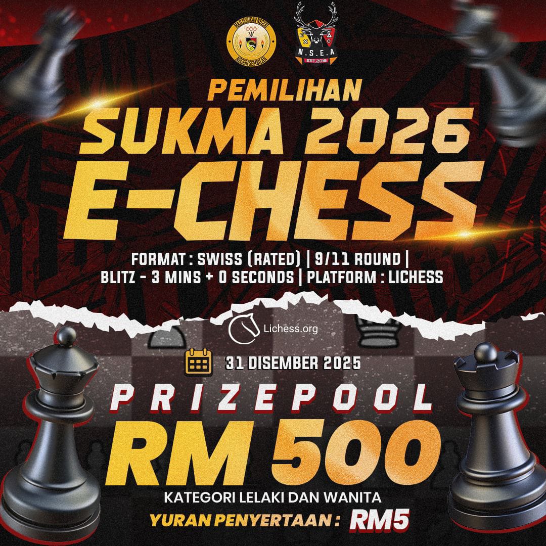 CABARAN PEMILIHAN E-CHESS SUKMA 2026 NEGERI SEMBILAN