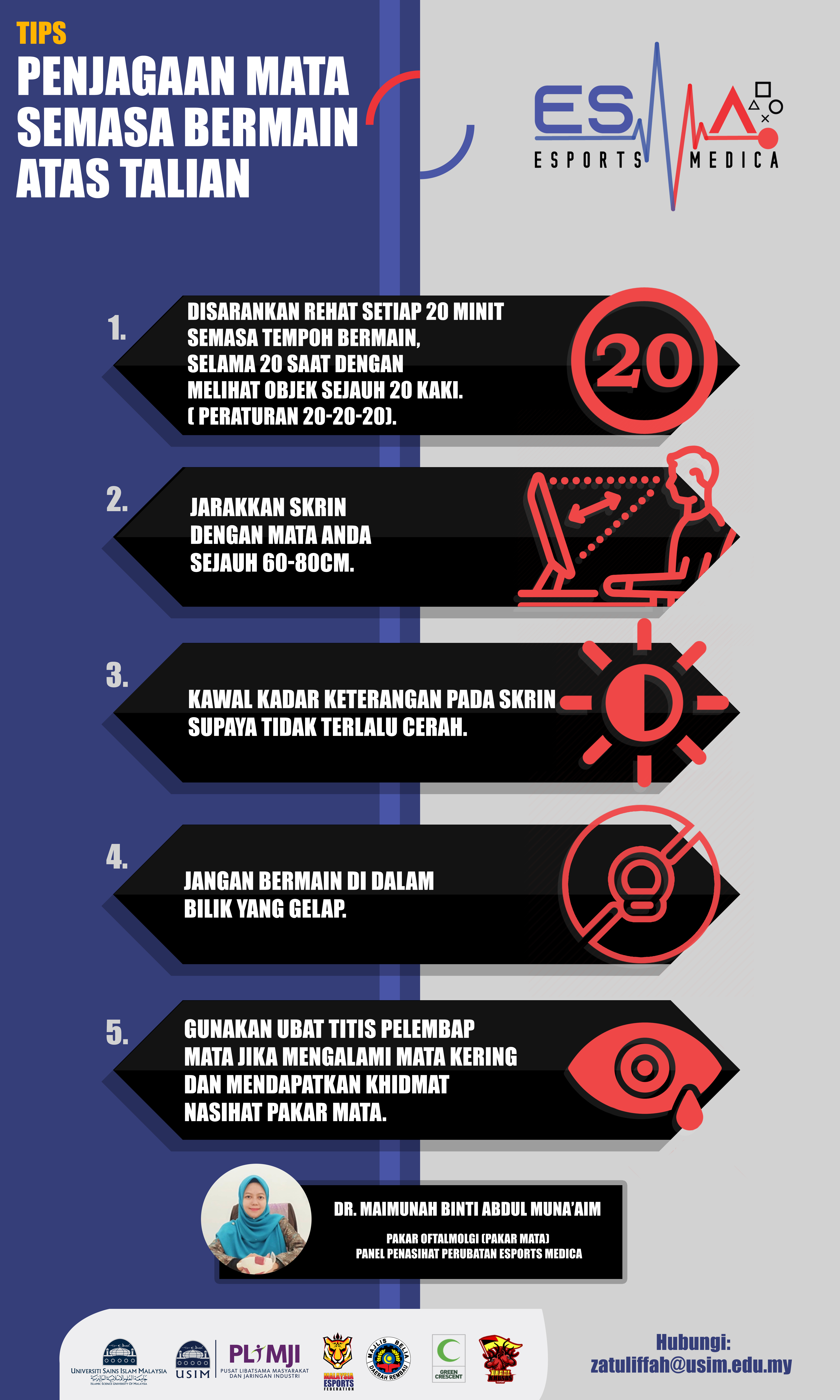 PENJAGAAN MATA SEMASA BERMAIN ATAS TALIAN